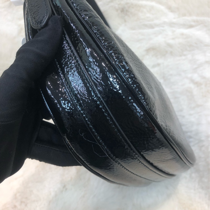 Prada 油蠟皮 金扣 Hobo 月亮 腋下包 XB902-15