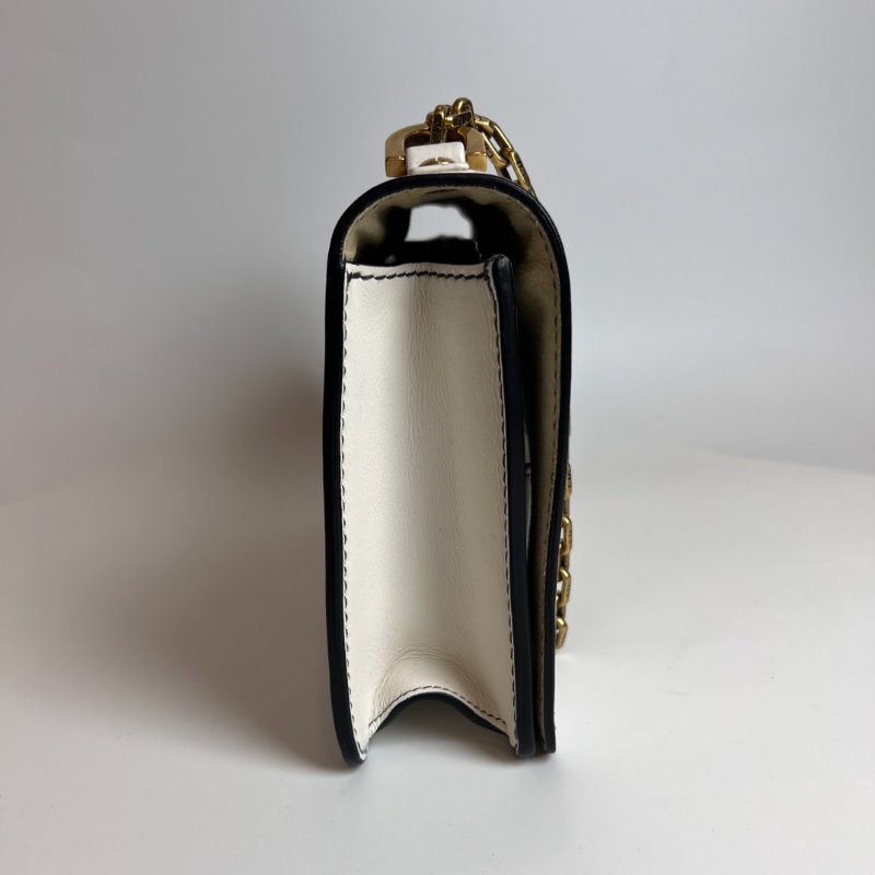 DIOR 白皮革Jadior鍊條包-3