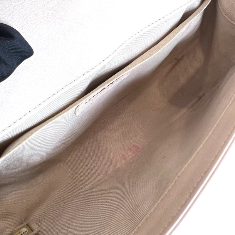 CHANEL BOY25 包粉復古金-6