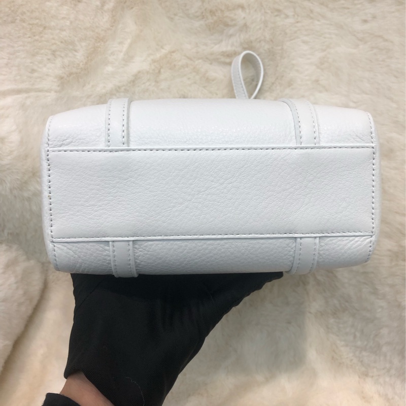 Balenciaga 巴黎世家白色牛皮小Tote bag XB836-4