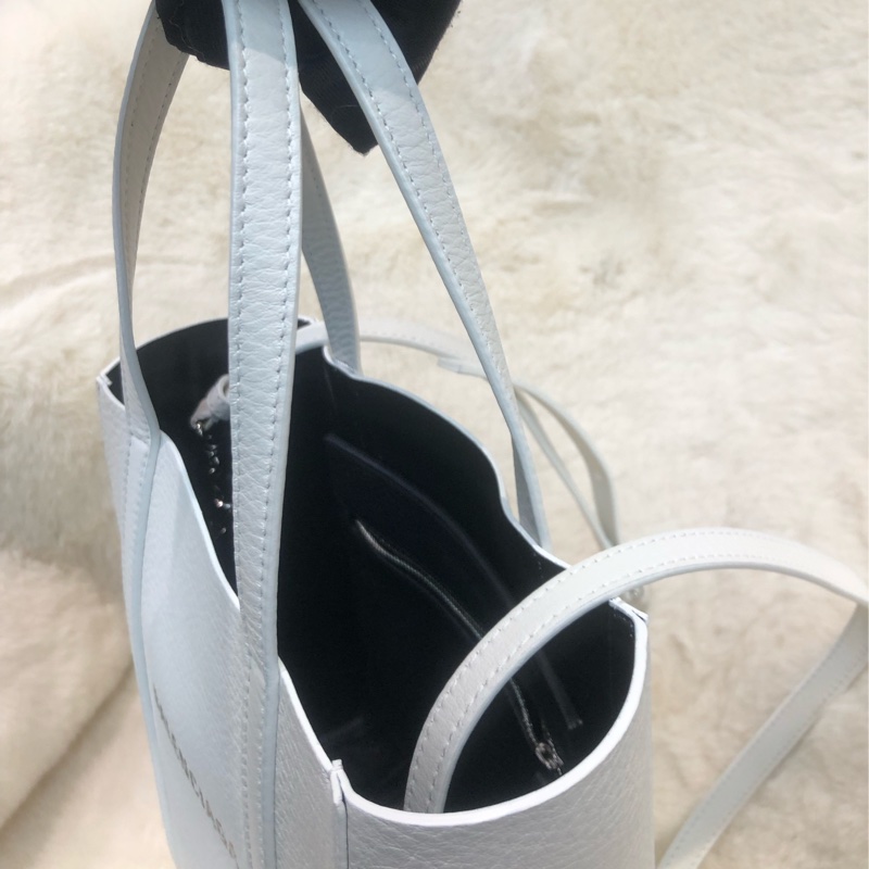 Balenciaga 巴黎世家白色牛皮小Tote bag XB836-7