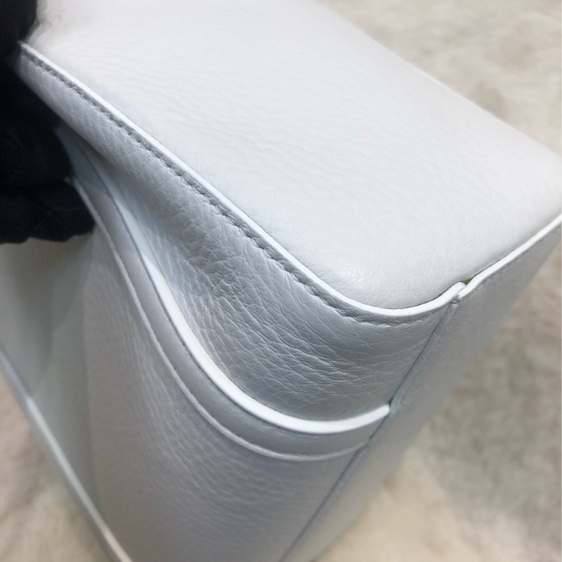 Balenciaga 巴黎世家白色牛皮小Tote bag XB836-11