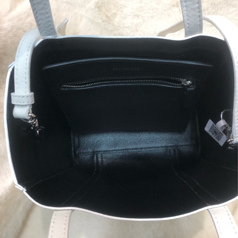 Balenciaga 巴黎世家白色牛皮小Tote bag XB836-15