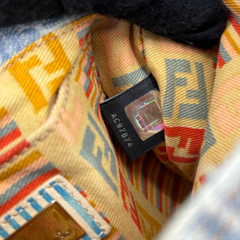 單寧斜背包 【FENDI 芬迪】 8BT075-7