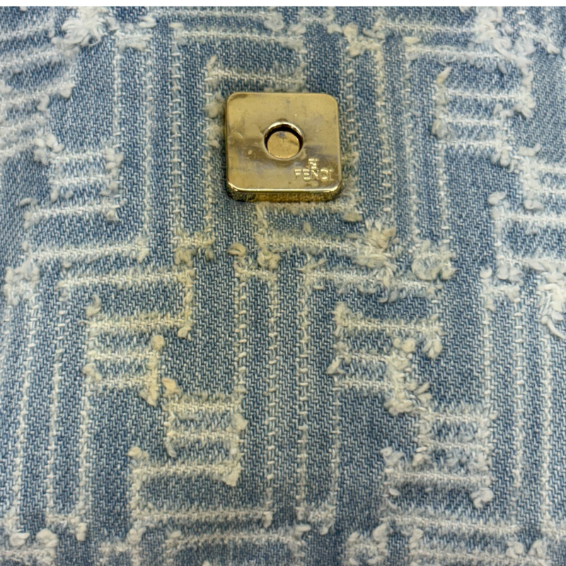 單寧斜背包 【FENDI 芬迪】 8BT075-15