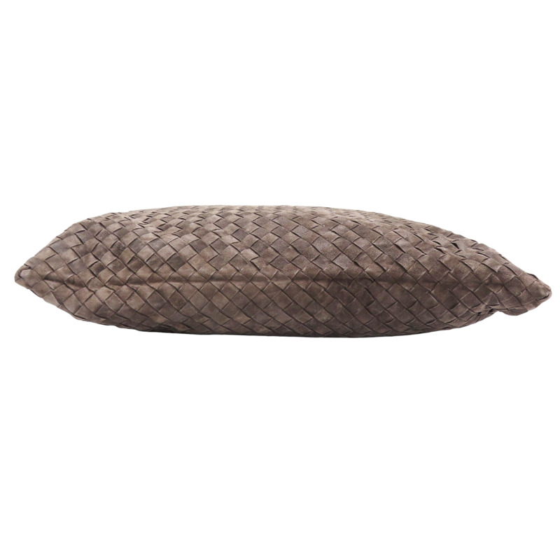 棕色 編織麂皮 Hop 肩背包【BOTTEGA VENETA BV 寶緹嘉】-3