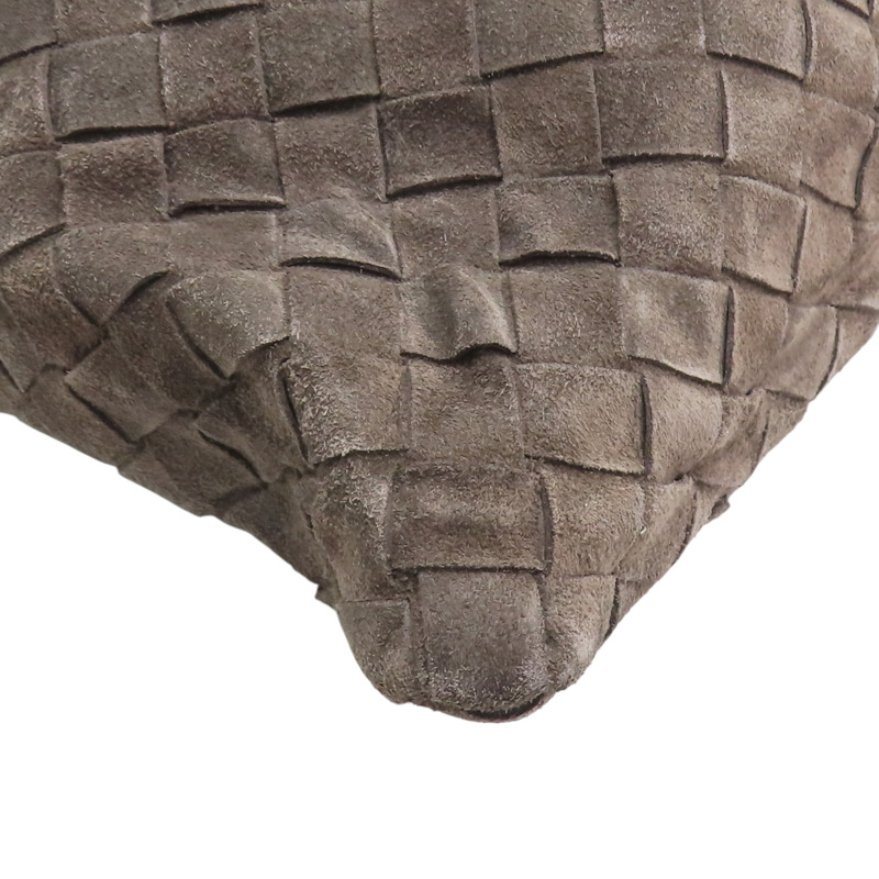 棕色 編織麂皮 Hop 肩背包【BOTTEGA VENETA BV 寶緹嘉】-12