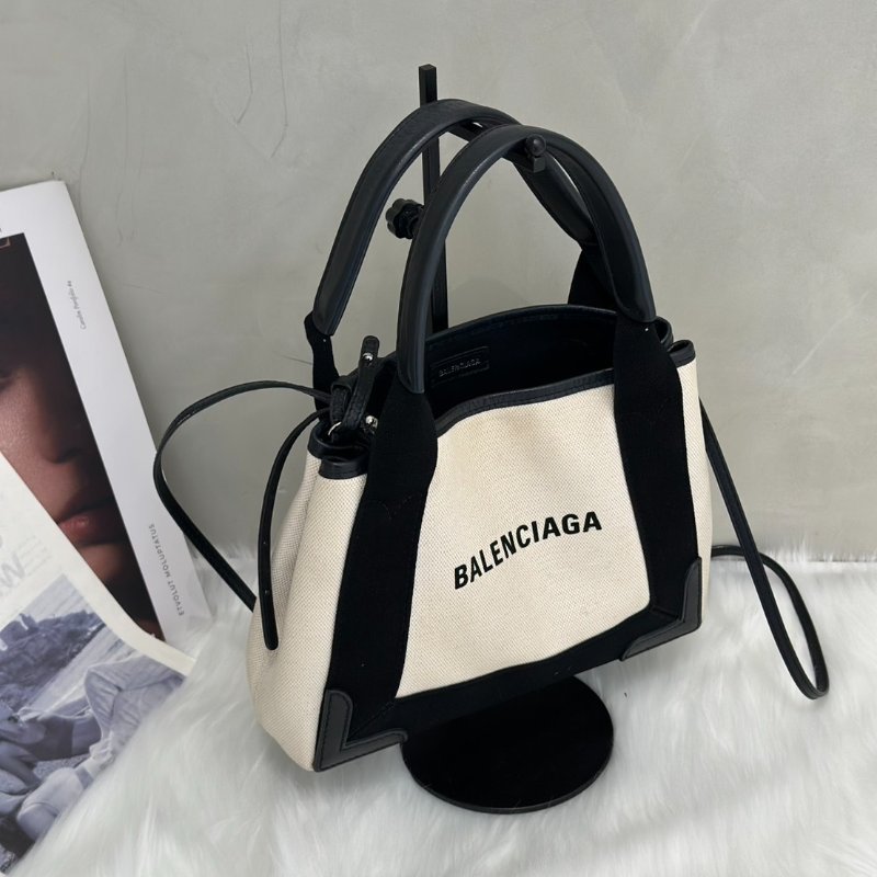 Balenciaga Navy cabas帆布托特-2