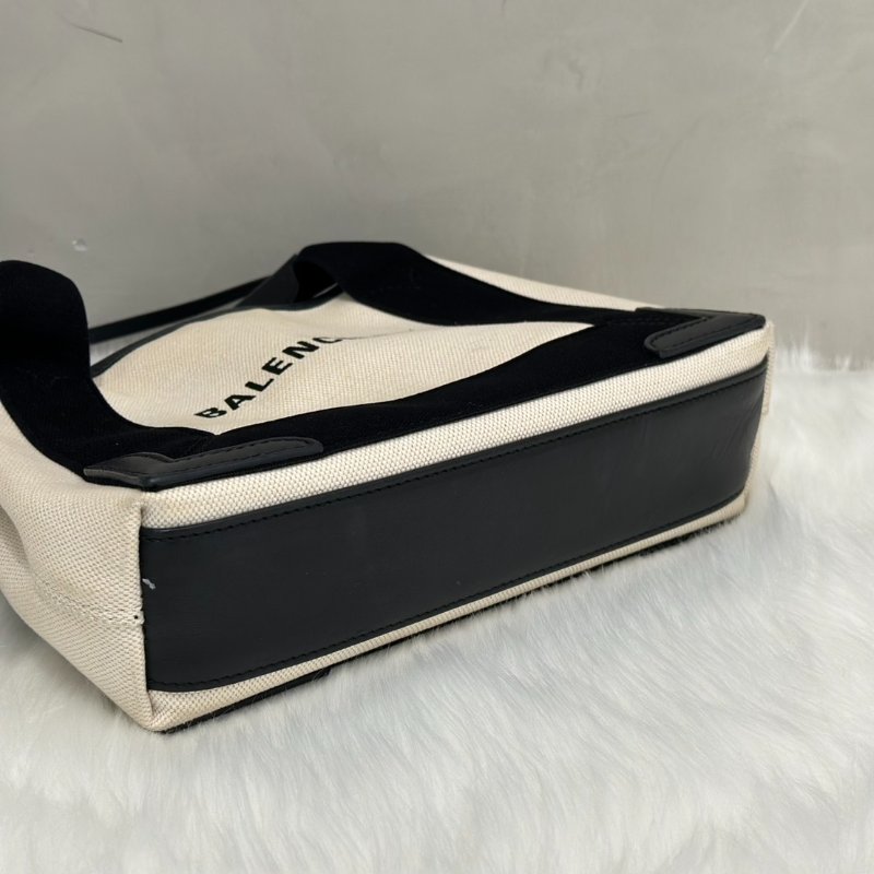 Balenciaga Navy cabas帆布托特-9