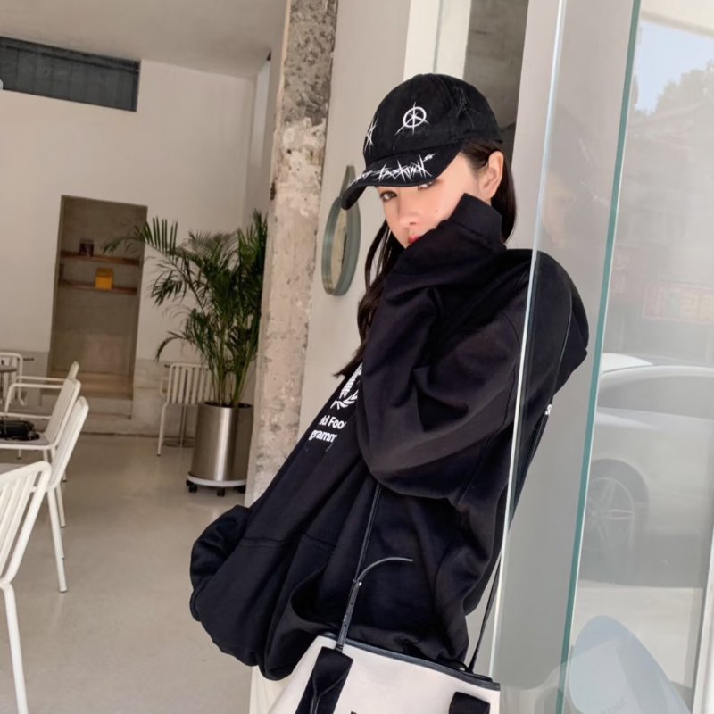 Balenciaga Navy cabas帆布托特-11