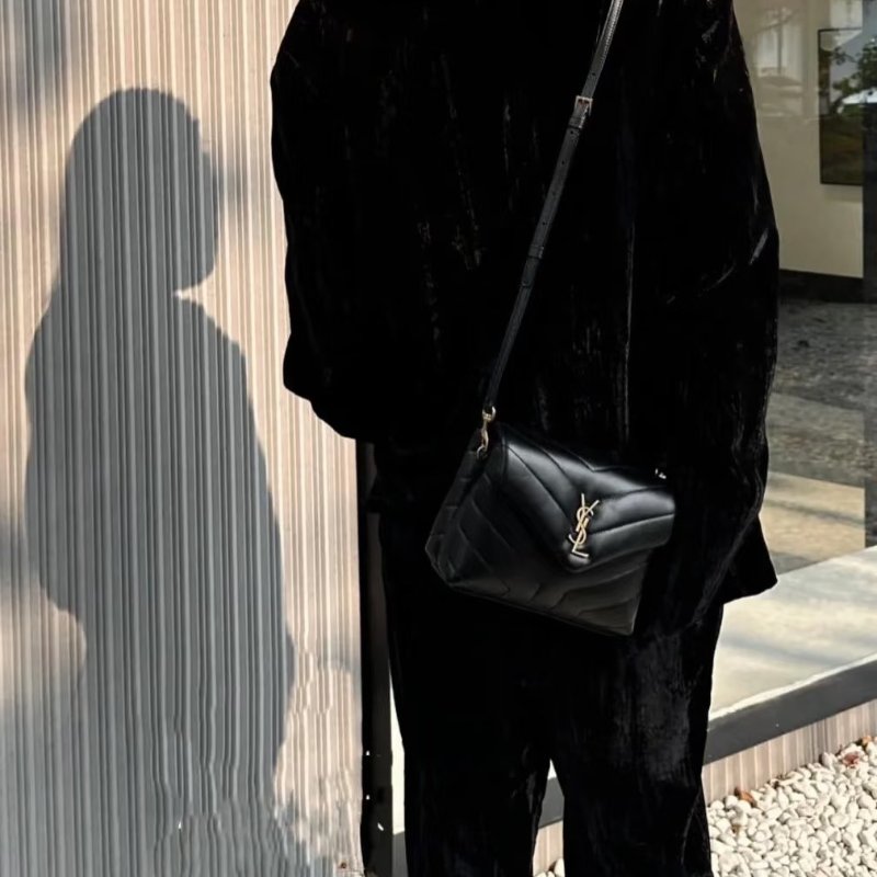 YSL Loulou toy方胖子 - 迷你黑金-8