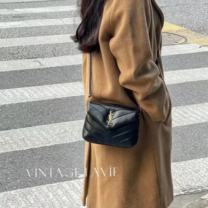 YSL Loulou toy方胖子 - 迷你黑金-9