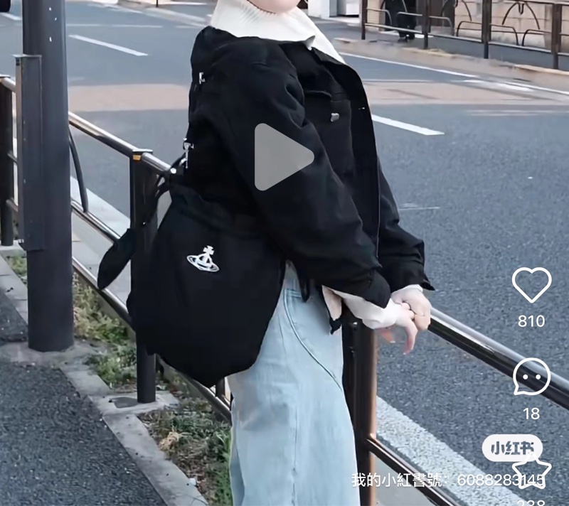 vivienne westwood尼龍束口包-2