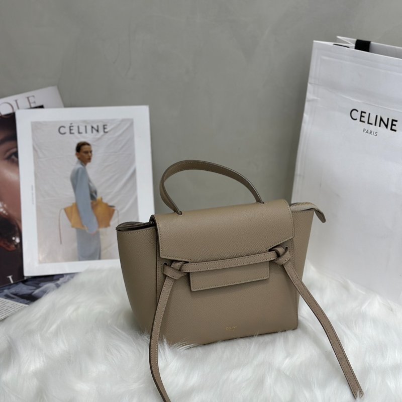 CELINE Belt 鯰魚包 - nano奶茶-2