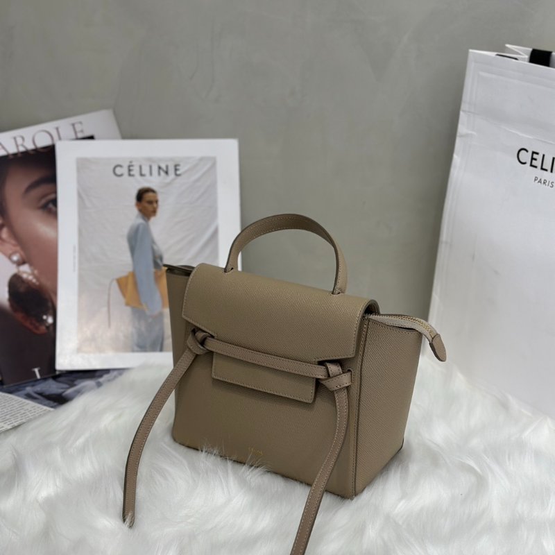 CELINE Belt 鯰魚包 - nano奶茶-3