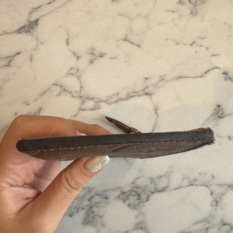 LV奶茶色信封釦式長夾➕零錢包-27