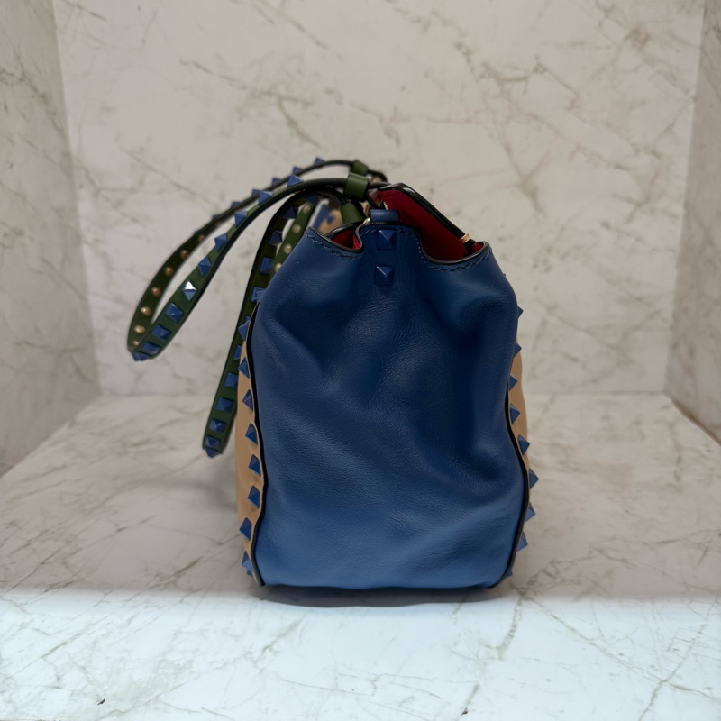 VALENTINO多彩鉚釘全皮兩用包-2