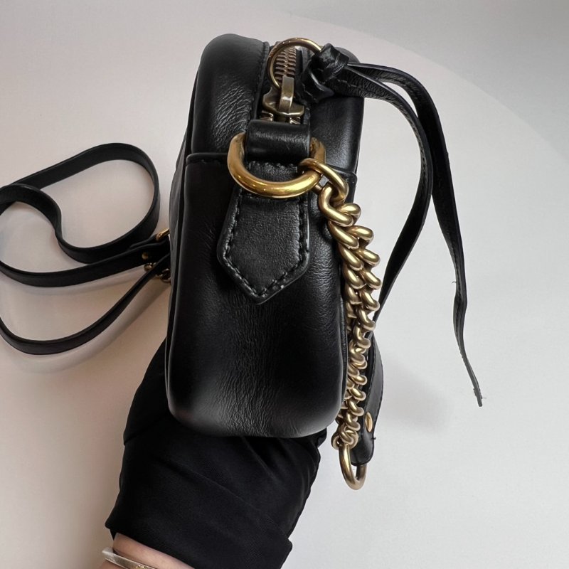 GUCCI 448065 黑Marmont相機包 18CM-2