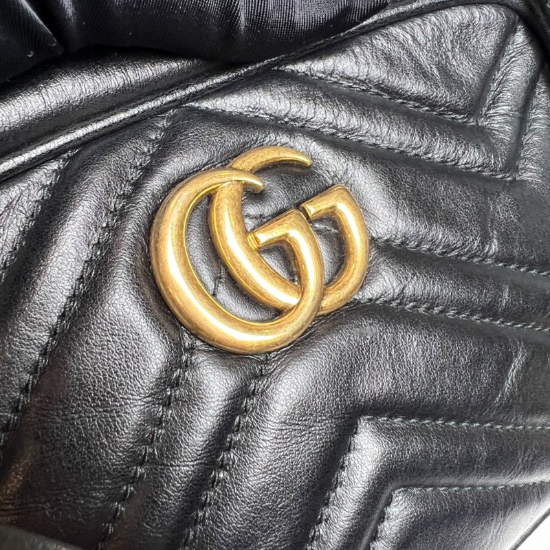 GUCCI 448065 黑Marmont相機包 18CM-6
