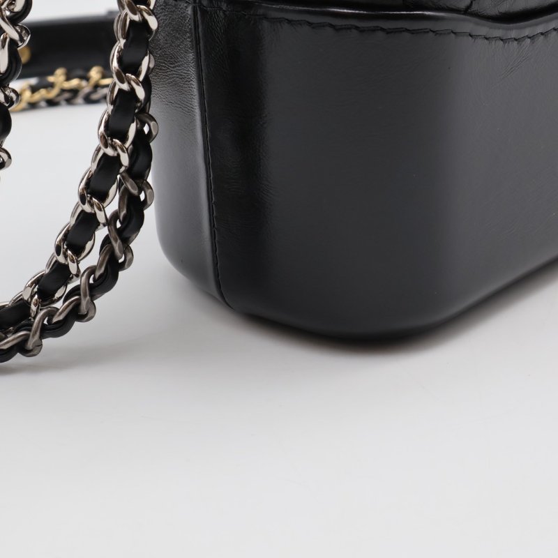CHANEL 雙鍊條流浪包 - 新中號黑29開-5
