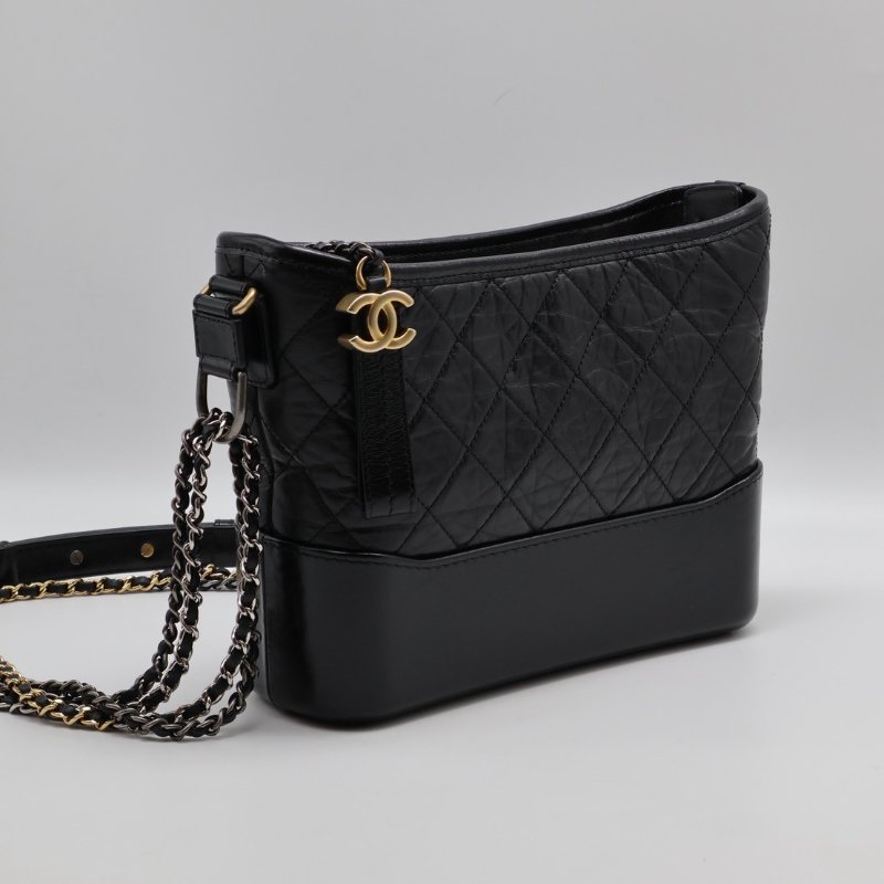 CHANEL 雙鍊條流浪包 - 新中號黑29開-8