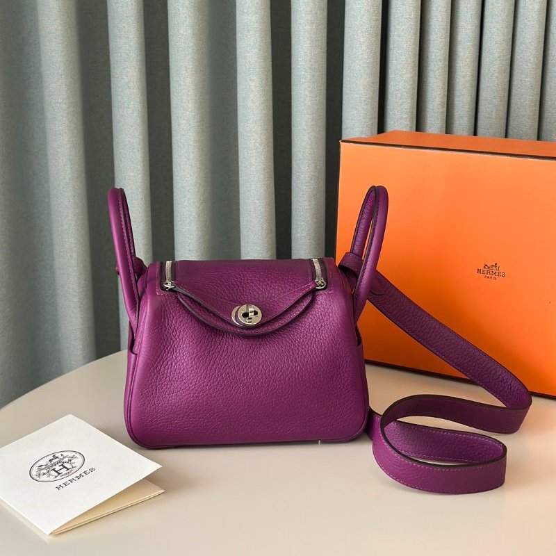 HERMES Mini lindy - 海葵紫銀 U-0