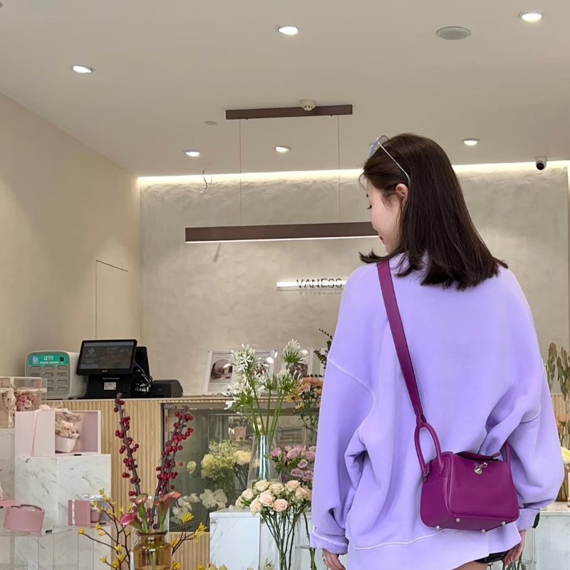 HERMES Mini lindy - 海葵紫銀 U-1