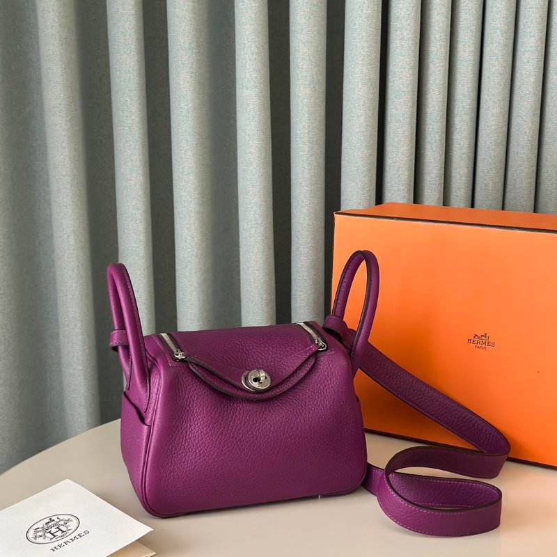 HERMES Mini lindy - 海葵紫銀 U-2