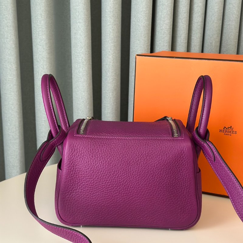 HERMES Mini lindy - 海葵紫銀 U-4