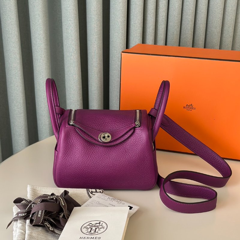 HERMES Mini lindy - 海葵紫銀 U-7