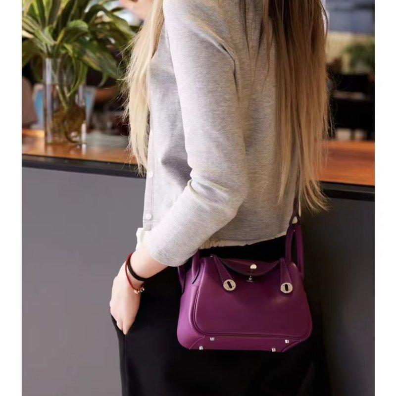 HERMES Mini lindy - 海葵紫銀 U-8