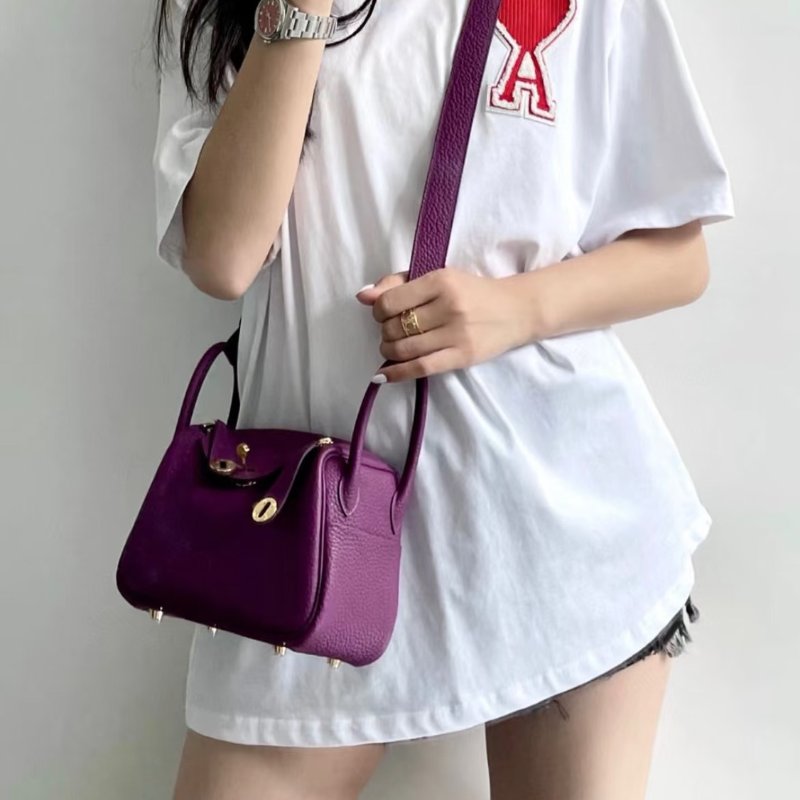 HERMES Mini lindy - 海葵紫銀 U-9