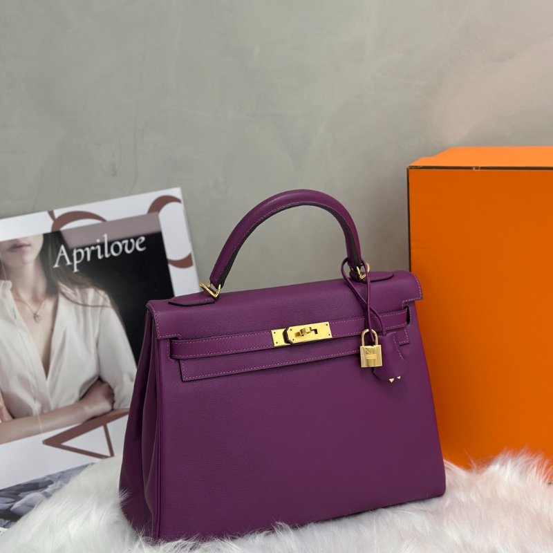 HERMES Kelly 32 - 海葵紫金 Y-1