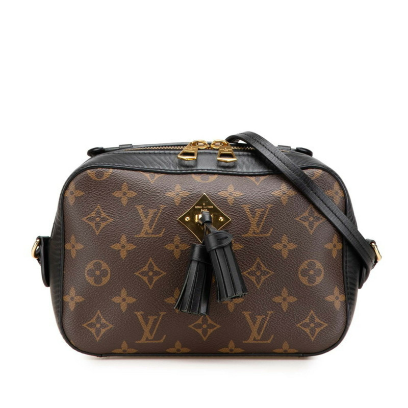 路易威登 Monogram Saintonge 手提包/單肩包 M43555 Noir 黑色棕色皮革 女士 LOUIS VUITTON-0