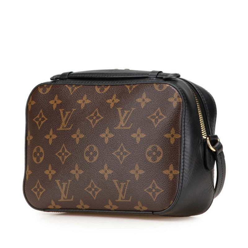 路易威登 Monogram Saintonge 手提包/單肩包 M43555 Noir 黑色棕色皮革 女士 LOUIS VUITTON-1