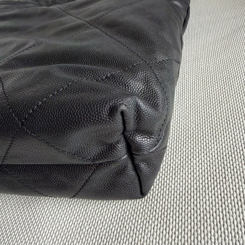 CHANEL 22包/22bag 小型 黑金黑字荔枝皮芯片款-8