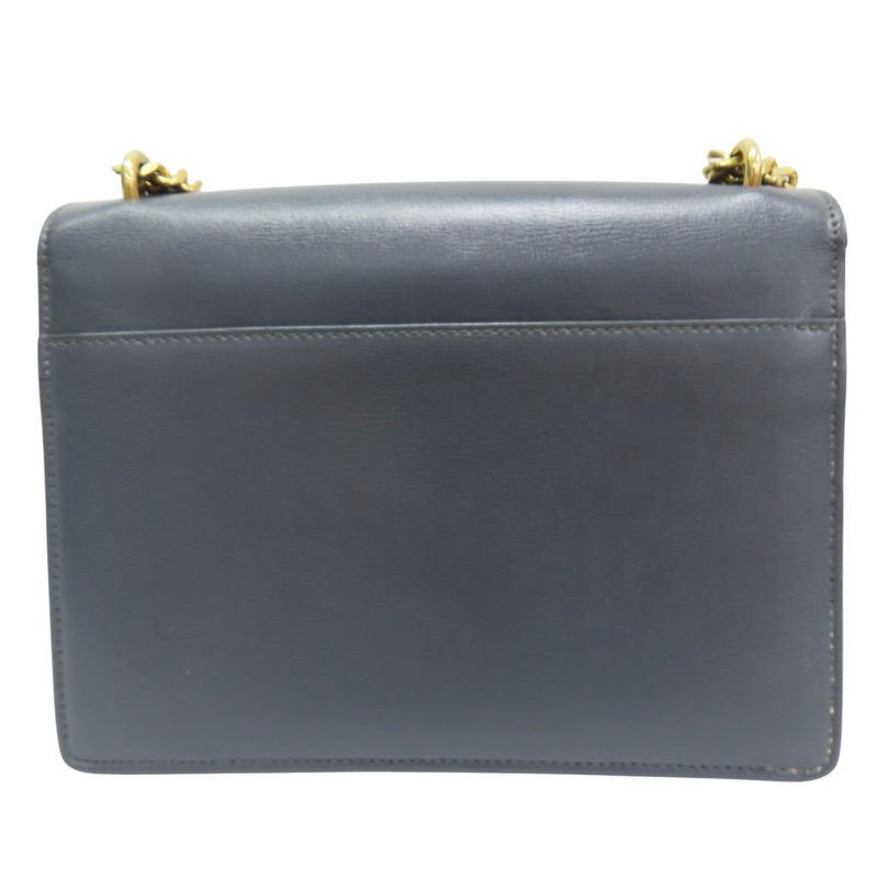 灰色 牛皮 鏈帶肩背包【SAINT LAURENT 聖羅蘭】-1