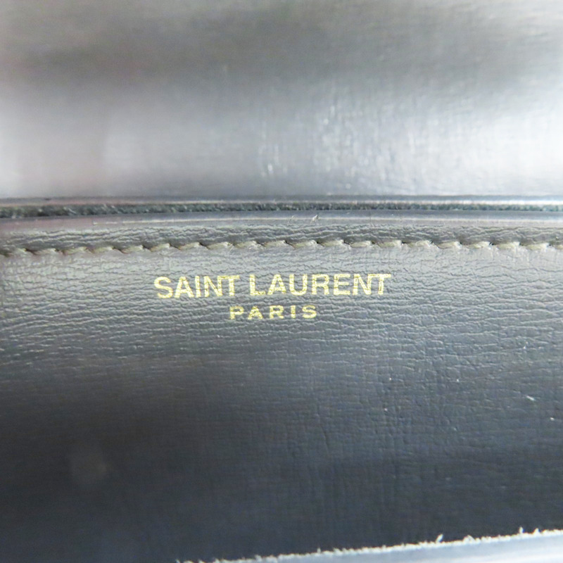 灰色 牛皮 鏈帶肩背包【SAINT LAURENT 聖羅蘭】-5