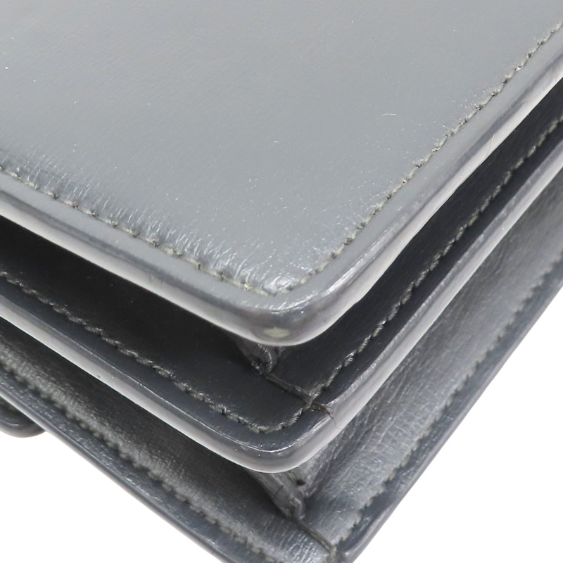 灰色 牛皮 鏈帶肩背包【SAINT LAURENT 聖羅蘭】-12