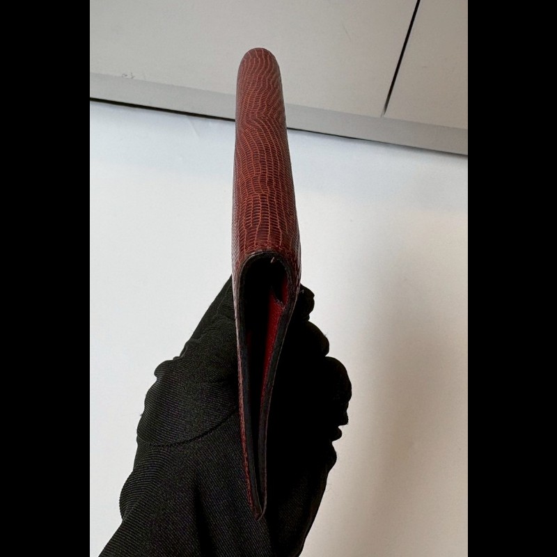 Hermes 磚色蜥蜴皮革記事本套-7