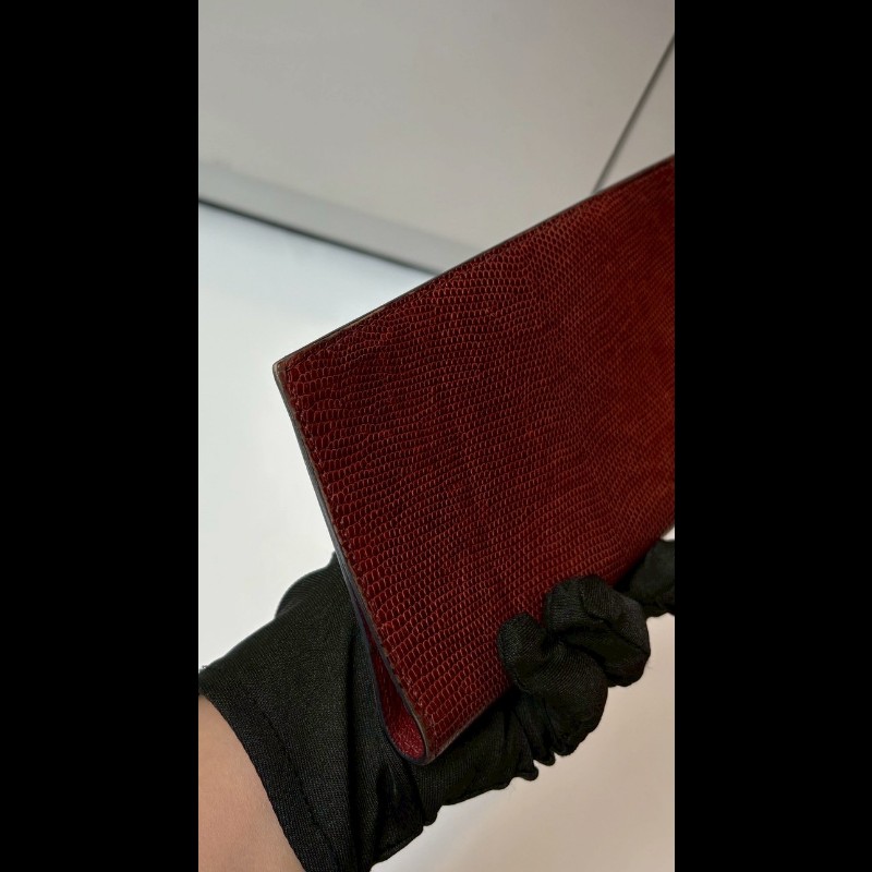 Hermes 磚色蜥蜴皮革記事本套-10