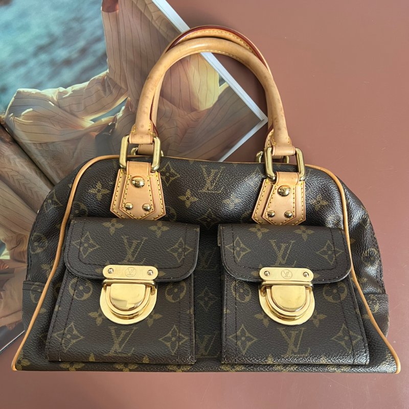 ::LOUIS VUITTON:: LV M40026 Manhattan Monogram Shoulder Bag PM 曼哈頓包 手提包 屋馬蘇曼包-0