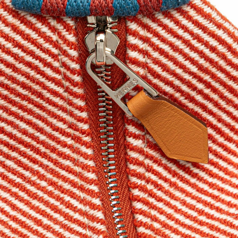 愛馬仕新娘 A 黑色 PM 手提包 Tometto 紅色帆布 女士 HERMES-3