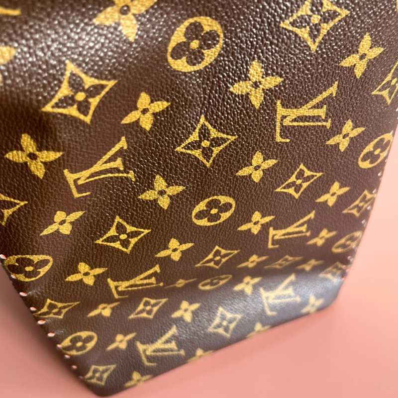 限定特殊款 ::LOUIS VUITTON:: LV M95182 咖啡色經典花紋SPEEDY 30鏤空手提波士頓包-17