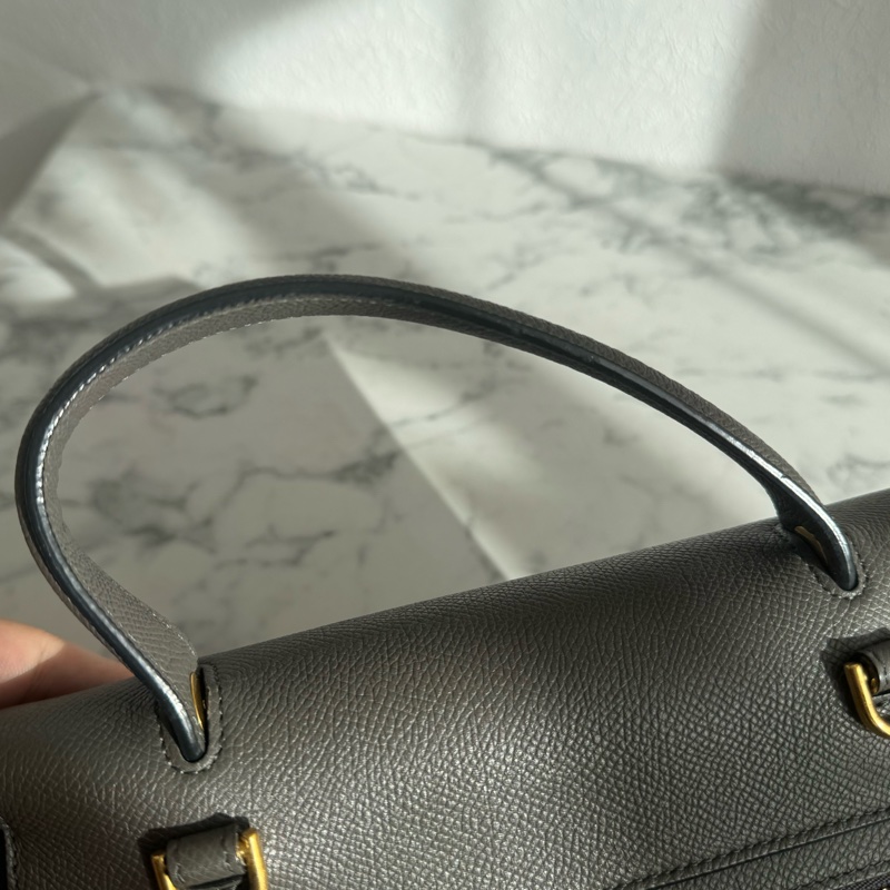 celine灰色鯰魚包-20