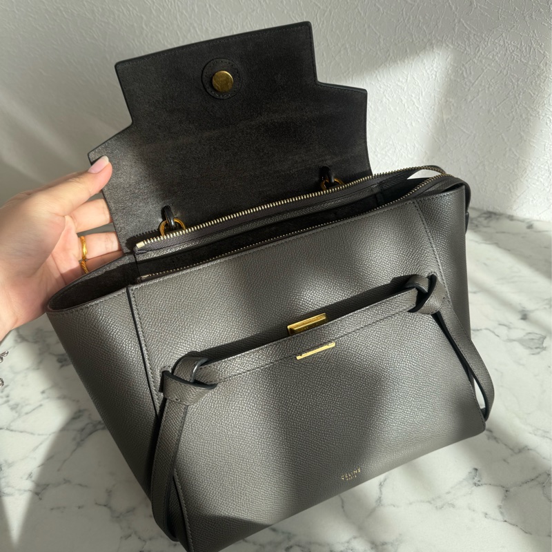 celine灰色鯰魚包-23