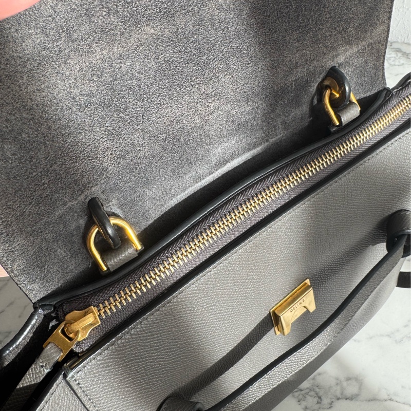 celine灰色鯰魚包-57