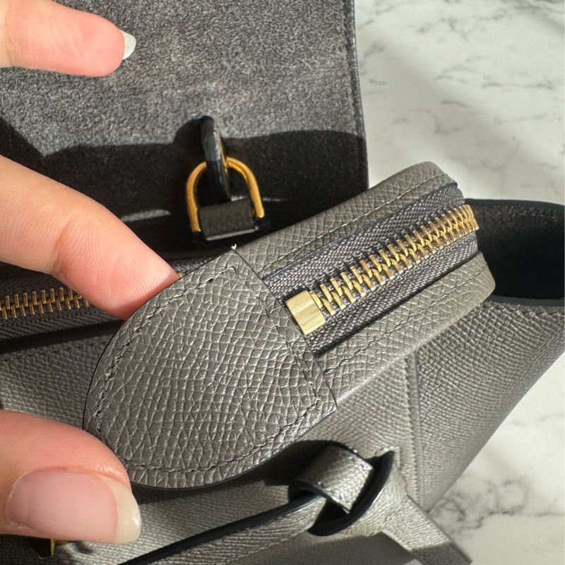 celine灰色鯰魚包-59