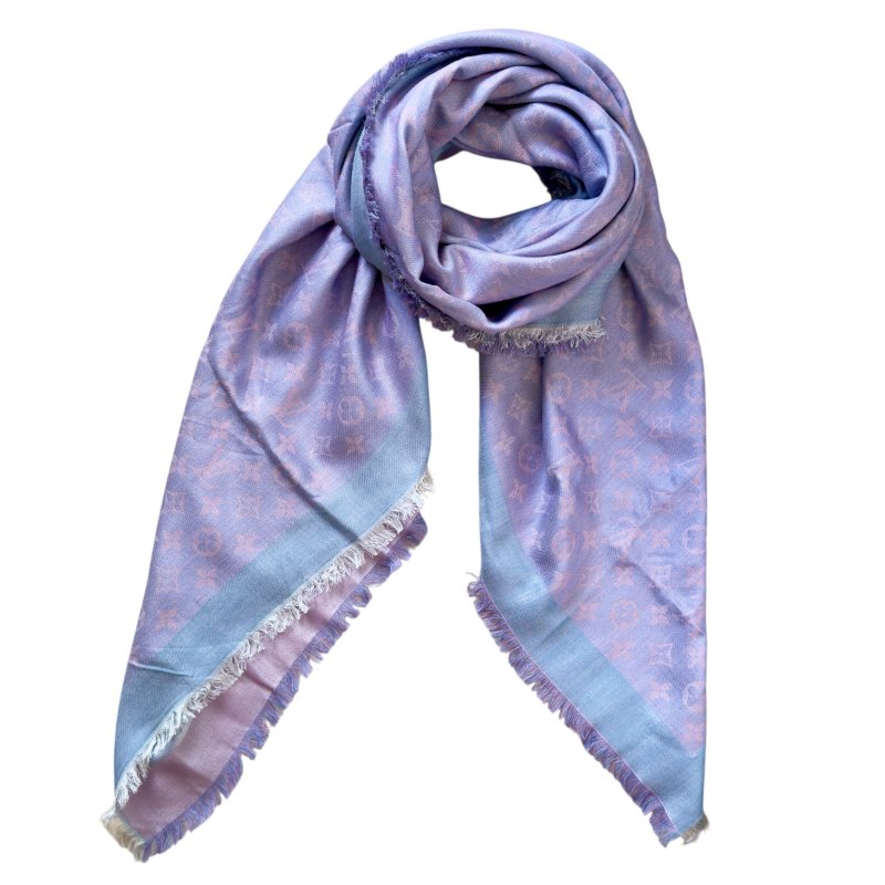 LOUIS VUITTON 老花 雙面 圍巾-2