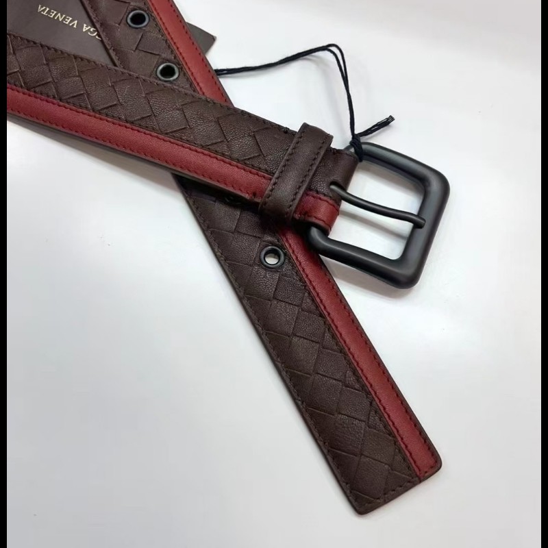 Bottega Veneta BV Intrecciato 織紋皮革腰帶 90cm-1